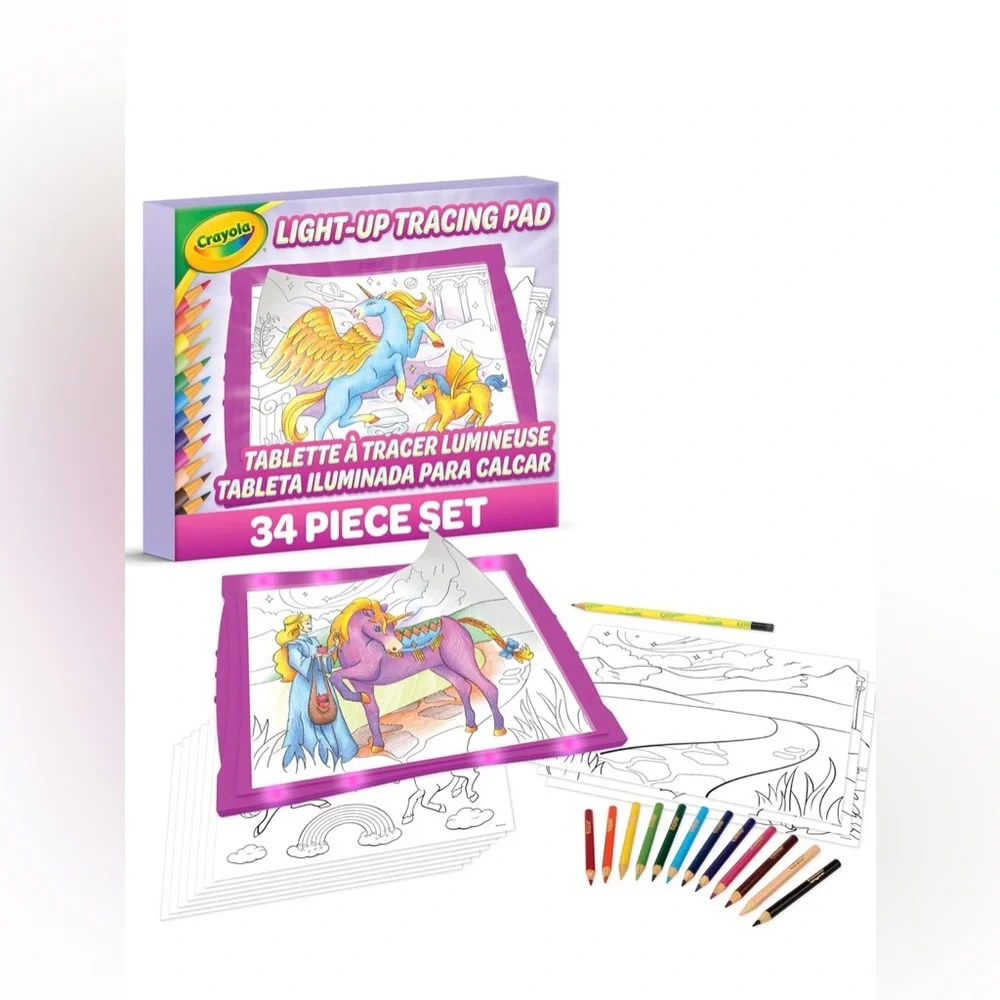 Crayola Light-Up Tracing Pad - Pink NEW